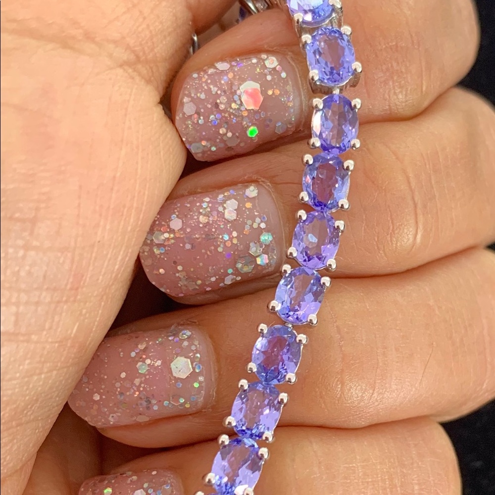 Beautiful sterling silver Tanzanite 💙bracelet